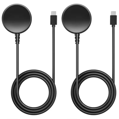 Afbeelding van MoKo 2 Pack Charger Compatible with Samsung Galaxy Watch Ultra/Watch 7/Watch FE/Watch 6/6 Classic/Watch 5/5 Pro/4/4 Classic/3/Watch Active 2/1, Magnetic Charging Dock 1M USB C Cable, B