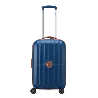 Afbeelding van Delsey St Tropez 4 Double Wheels Expandable Cabin Trolley 55/35 cm Navy