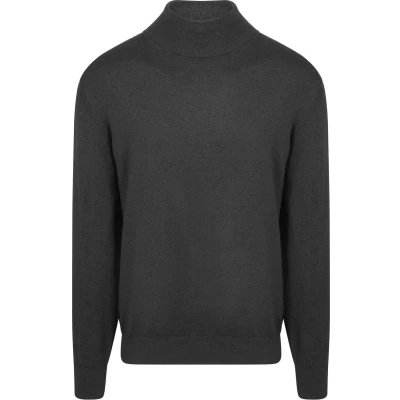 Afbeelding van Steppin&#039; Out Coltrui Cotton Cashmere Antraciet Maat XXL Heren Pullovers
