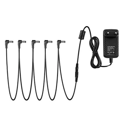 Afbeelding van Donner Voeding 9 V AC/DC voor pedalen met 5 weg kabel