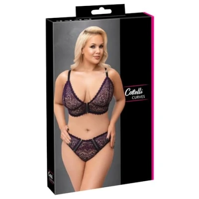 Afbeelding van Cottelli Bralette en Slip Paars