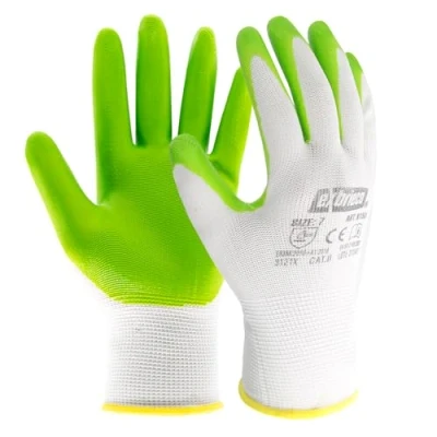 Afbeelding van EXBRIECO, 12, 6 of 3 paar, werkhandschoenen van polyester en polyurethaan, duurzaam, slijtvast, reparaties, mechanisch, voor dames heren