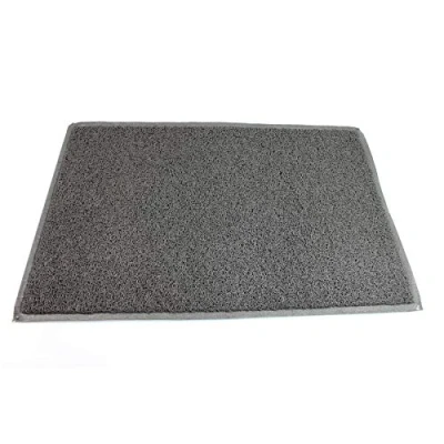Afbeelding van Doortex twistermat FC490150TWISG vuilvangmat, vinyl, grijs, 90 x 150 0,8 cm