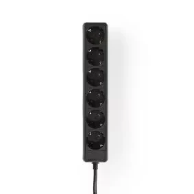 Afbeelding van Stekkerdoos 6 voudig Nedis 1.5 meter (Zwart)