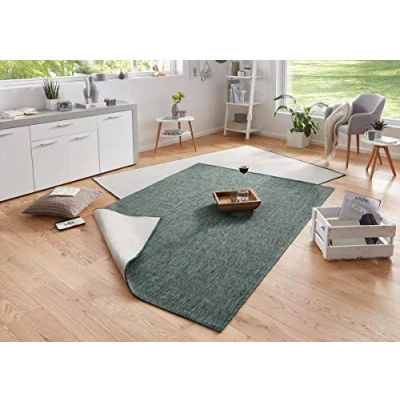Afbeelding van Buiten Loper Miami 80x150cm Groen 123vloerkleed.nl is de online webshop voor vloerkleden en woonaccessoires.