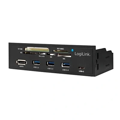 Afbeelding van LogiLink UA0341 geheugenkaartlezer Intern Zwart SATA