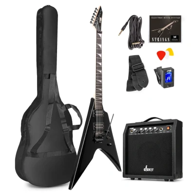 Afbeelding van Max GigKit Rock V stijl Elektrische gitaar set met 40 Watt versterker