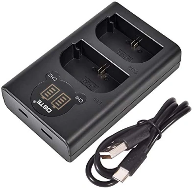 Afbeelding van DSTE LP E6 Batterij USB Dual Quick Charger Compatibel voor Canon EOS 5D Mark II, IV, 5DS, 5DS R, 6D, 7D, 7D 80D, 70D, 60D