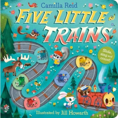 Afbeelding van Slide and Count Books Camilla Reid3 Five Little Trains