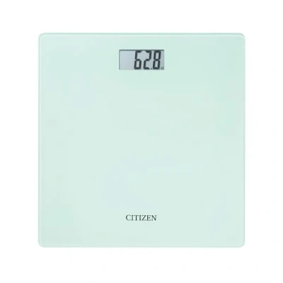 Afbeelding van CITIZEN HMS324 Personenweegschaal, slank design, resultaten van eerdere metingen, step on technologie, lcd display en zeer sterk glas.