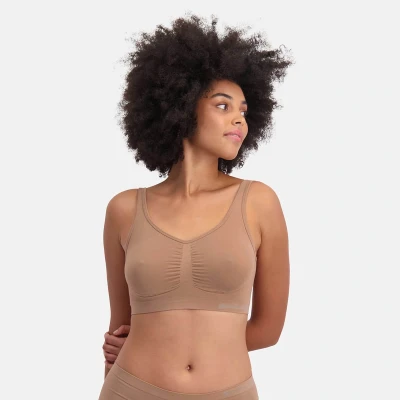 Afbeelding van Bamboo Basics niet voorgevormde bh top Nova met bamboe (set van 2) donker oudroze