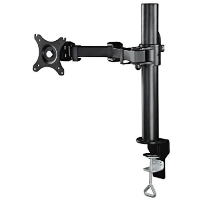Afbeelding van Hama Monitor houder (Home Office monitorstandaard 10&quot; 26&quot; inch, monitorhouder 360 draaibaar/kantelbaar/draaibaar, beeldscherm tafelhouder in hoogte verstelbaar, VESA 75x75 / 100x100 mm, 10kg) zwart