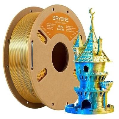 Afbeelding van ERYONE Dual tweekleurig PLA filament 1,75 mm, 3D printerfilament, 1 kg spoel +/ 0,03 mm