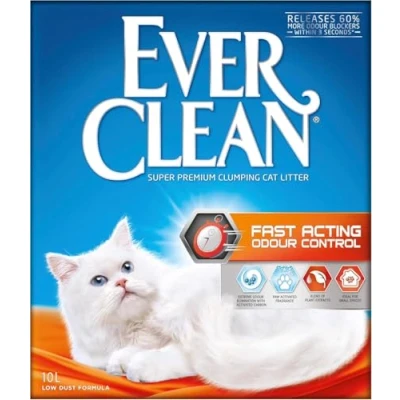 Afbeelding van 2x10l Ever Clean® Fast Acting Odour Control Klonterende Kattenbakvulling Kat