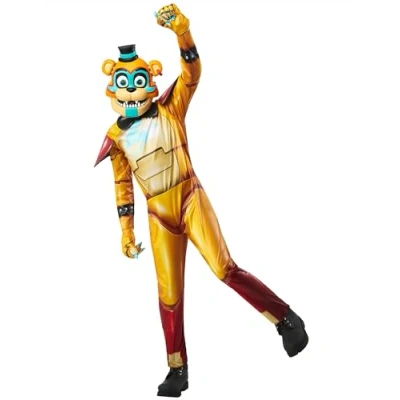 Afbeelding van Glamrock Freddy Five Nights At Freddys kinder kostuum maat 10 12 jaar