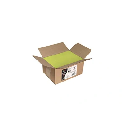 Afbeelding van Clairefontaine 65475C doos met 200 zelfklevende enveloppen, formaat DL (11 x 22 cm) 120 g/m² kleur knopgroen uitnodiging evenementen en overeenstemming serie Pollen premium papier glad