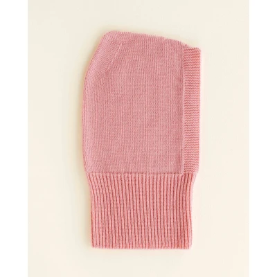 Afbeelding van Hvid Balaclava van merino wol Eddy bubblegum maat 1 3 jaar