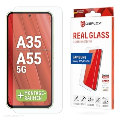 Afbeelding van Screenprotector Samsung Galaxy A35: Displex Real Glass 2D