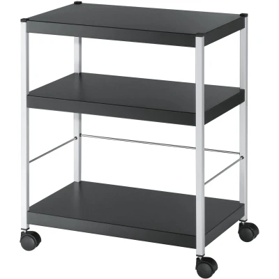 Afbeelding van Paperflow universele mobiele trolley, zwart, medium