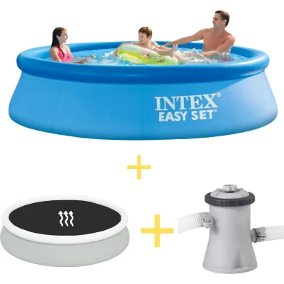 Afbeelding van Intex Zwembad Easy Set 305 x 76 cm Inclusief Solarzeil &amp; Filterpomp