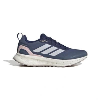 Afbeelding van adidas Performance Runfalcon 5 TR Trail hardloopschoenen, Dames, Maat: 37 1/3, Dark blue/footwear white/wonder taupe Textiel/ synthetisch