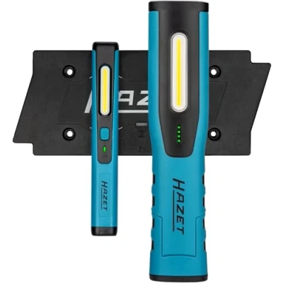 Afbeelding van HAZET LED Lampen Set 1979W2/3, draadloos opladen, 3 teilig, inkl. Pen Light, lamp, dubbele draadloze oplaadpad, USB C kabel, Netzteil