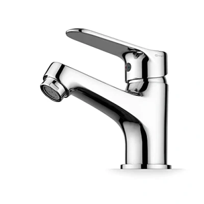 Afbeelding van Ibergrif M11059 Wastafelkraan, Wastafelmengkraan, Eengreepsmengkraan voor Badkamer, Badkamerkraan, Chroom, Zilver