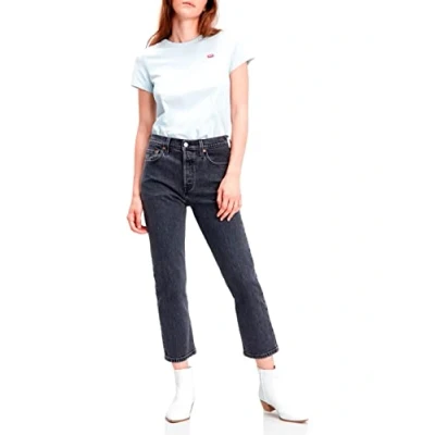 Afbeelding van Levi&#039;s 501 CROP Straight leg jeans, Dames, Maat: 27x26, Cabo fade