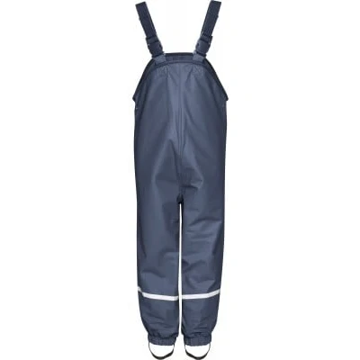 Afbeelding van Playshoes Regentuinbroek voor kinderen, wind en waterdichte modderbroek met fleecevoering, blauw, 98 cm