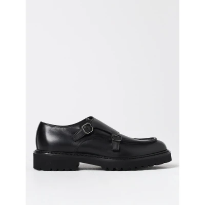 Afbeelding van Double Monk Strap Leather Shoes Black Loafers