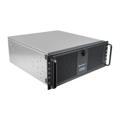 Afbeelding van Unykach Rackbehuizing UK4339, 4U formaat, 48,3 cm (19 inch), ATX, compatibel met 360 mm vloeistofkoelingen (houder meegeleverd), sleutelslot, 1 USB 3.0 en Type C 2 x 80 ventilator
