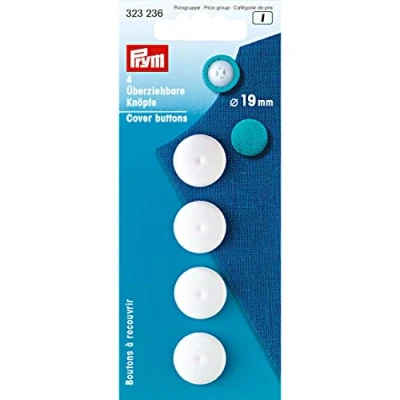 Afbeelding van Prym wit Kunststof (19 mm) dekKnopen 1 Stuk