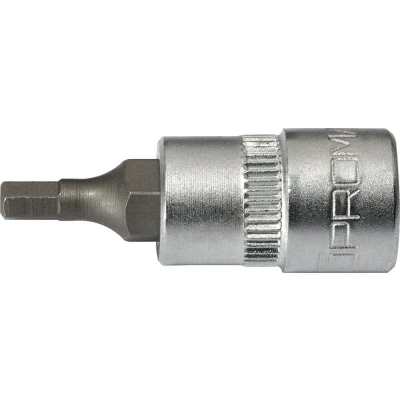 Afbeelding van Promat schroevendraaierdopsleutel 1/4&quot; kort binnenzeskant metrisch 4mm 4000821044