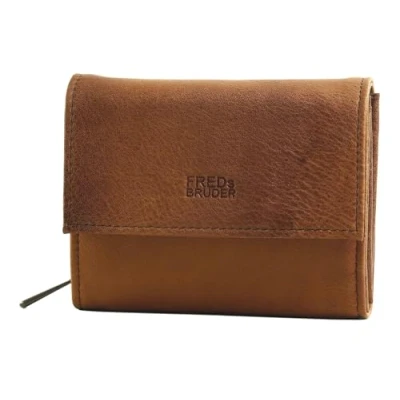 Afbeelding van FREDsBRUDER My Old Friend Flap Wallet Dark Caramel