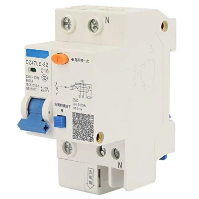 Afbeelding van DZ47LE 32 1P + N 16A Aardlekbeveiliging Stroomonderbreker 30mA 230V Milieuvriendelijke Beveiligingsstroomonderbreker voor Engineering Constructie(16A)