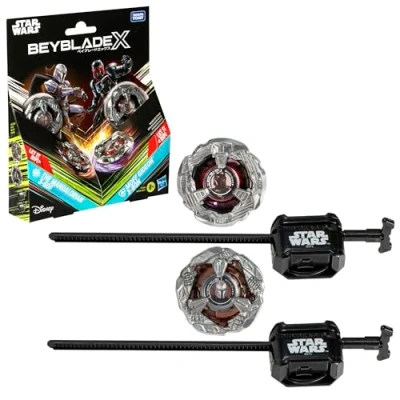 Afbeelding van Beyblade X en Star Wars samenwerking, multipack The Mandalorian 3 60F vs. Moff Gideon 80N