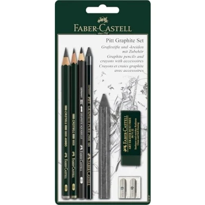 Afbeelding van Faber Castell Fc 112997 Potloodset Pitt Graphite 7 Delig Op Blister