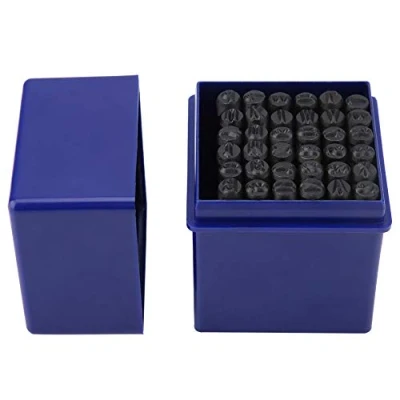 Afbeelding van Slagletters slagstempel 5 mm 36 delig, slagcijfers en letters 0 9, A tot Z, &amp; stempel stansgereedschap gereedschapsset
