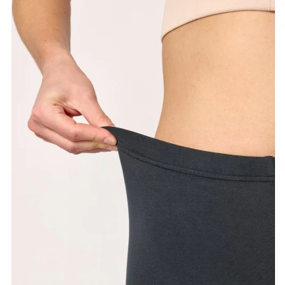 Afbeelding van Merry Style MS MS10 145 LE Dames Leggings Sport Vrijetijdsbroek Kort Viscose Sporbroek Yogabroek Grafiet S