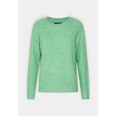 Afbeelding van Vero Moda Vmdoffy Oneck Trui, Dames, Maat: XS, Bright green melange
