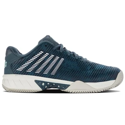 Afbeelding van K Swiss Hypercourt Express 2 HB Indian Teal/Star White/Moonstruck Schoenen Turquoise/Wit 45
