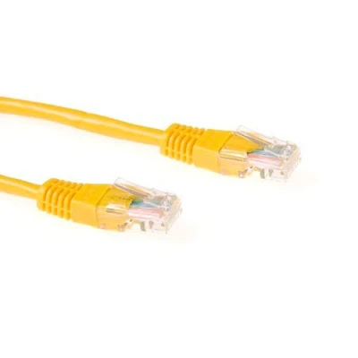 Afbeelding van ACT IB5801 U/UTP CAT5E Patchkabel Geel 1 meter