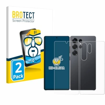 Afbeelding van BROTECT Screenprotector voor Samsung Galaxy S25 Ultra Enterprise Edition (Voor+Achter) Folie Beschermfolie transparant (2 Stuks)