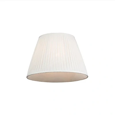 Afbeelding van QAZQA Plisse lampenkap wit 4530 cm