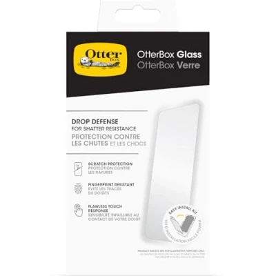 Afbeelding van OtterBox Glass schermbeschermer voor iPhone 16 Plus, gehard glas, krasbescherming, bescherming tegen vallen en splinters