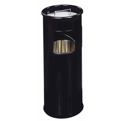 Afbeelding van Durable Waste basket metal with ashtray round