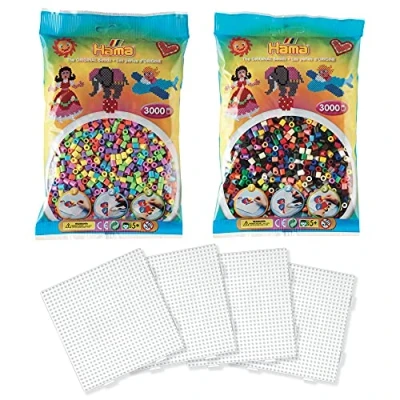 Afbeelding van Hama Midi assortiment &quot;Basic&quot; strijkkralen maat ø 5 mm Ref. S242