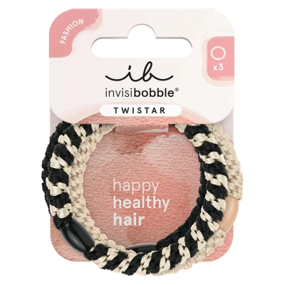 Afbeelding van invisibobble Twistar Classical Braids I stijlvolle, haarvriendelijke haaraccessoires 3 stuks