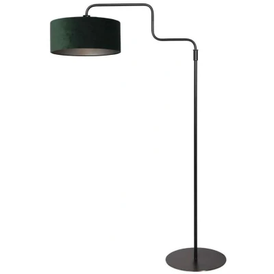 Afbeelding van Steinhauer Vloerlamp Bloeba zwart met groene kap 4165ZW