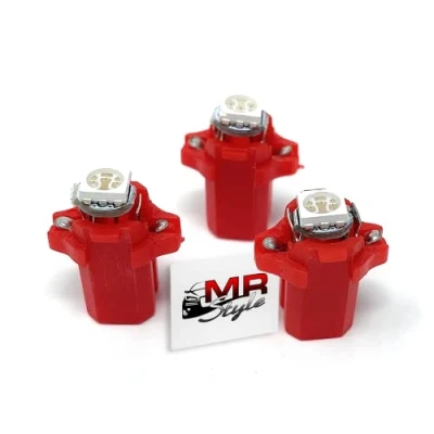Afbeelding van MR Style 3x high power LED snelheidsmeter verlichting compatibel met VW Polo 86c 1981 10.1990 + sticker (rood)